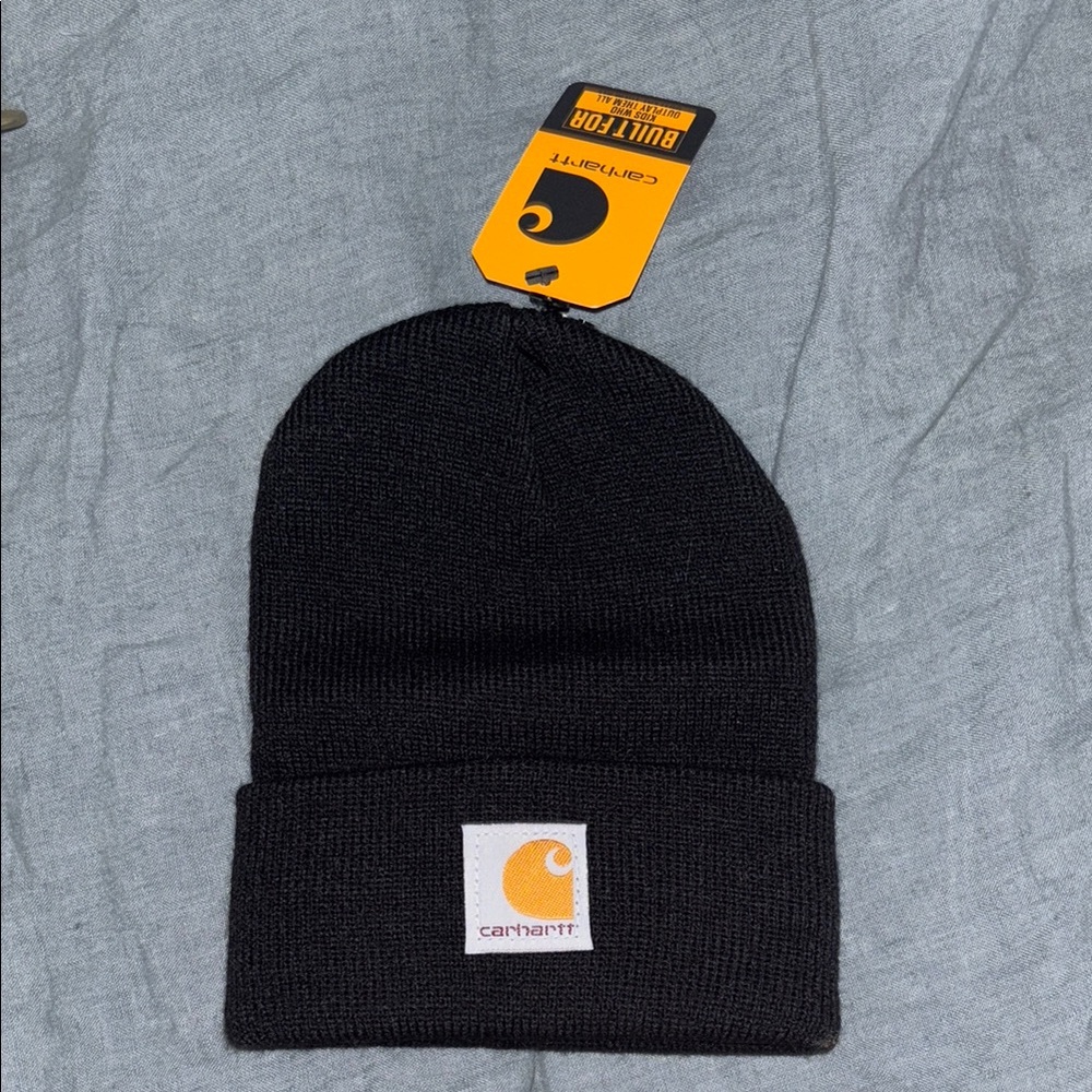 Toddler Carhartt Black Ribbed Beanie